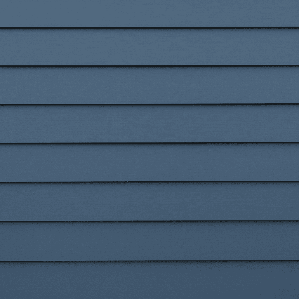 Close-up of wood siding with a smooth, even coat of paint